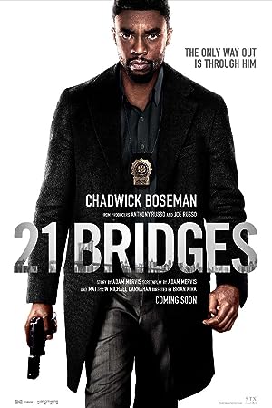 Cover image of the movie 21 Bridges (2019)