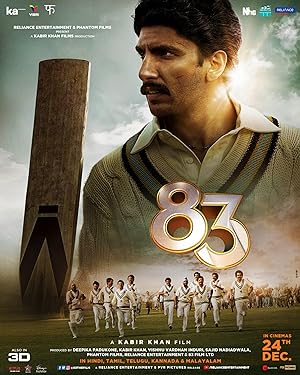 Cover image of the movie '83 (2021)