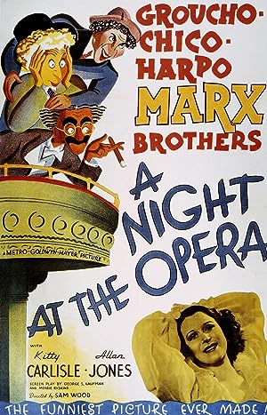 Cover image of the movie A Night at the Opera (1935)