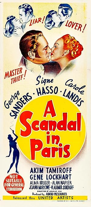 Cover image of the movie A Scandal in Paris (1946)