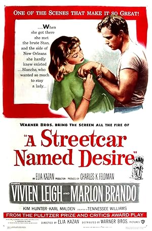 Cover image of the movie A Streetcar Named Desire (1951)