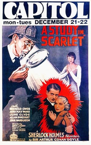 Cover image of the movie A Study in Scarlet (1933)