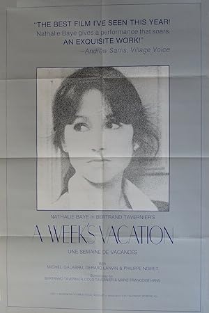 Cover image of the movie A Week's Vacation (1980)