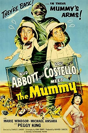 Cover image of the movie Abbott and Costello Meet the Mummy (1955)