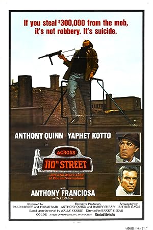 Cover image of the movie Across 110th Street (1972)