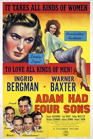 Cover image of the movie Adam Had Four Sons (1941)