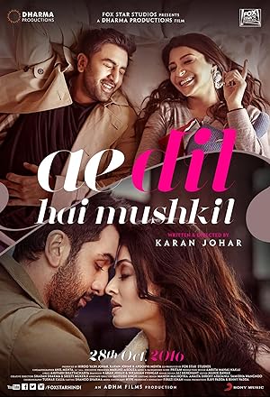 Cover image of the movie Ae Dil Hai Mushkil (2016)