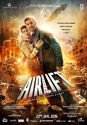 Cover image of the movie Airlift (2016)
