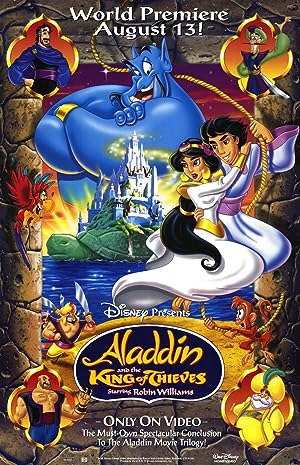 Cover image of the movie Aladdin and the King of Thieves (1996)
