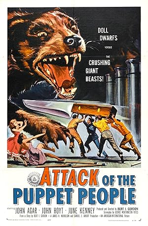 Cover image of the movie Attack of the Puppet People (1958)
