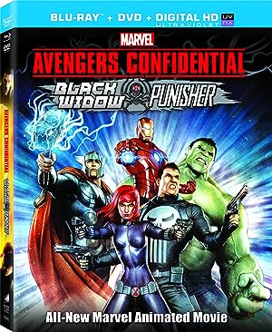 Cover image of the movie Avengers Confidential: Black Widow & Punisher (2014)