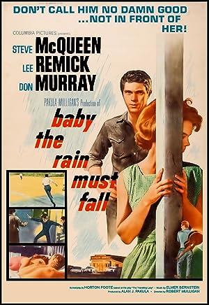 Cover image of the movie Baby the Rain Must Fall (1965)