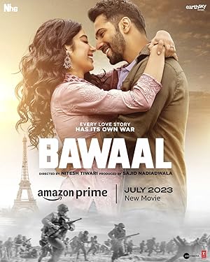 Cover image of the movie Bawaal (2023)