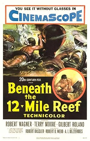 Cover image of the movie Beneath the 12-Mile Reef (1953)