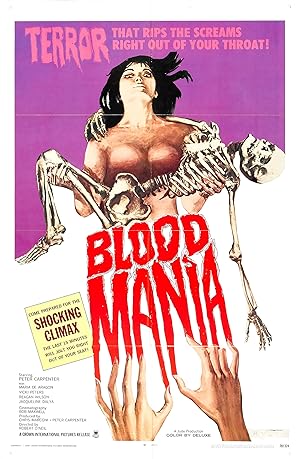 Cover image of the movie Blood Mania (1970)