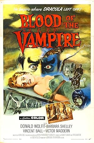 Cover image of the movie Blood of the Vampire (1958)