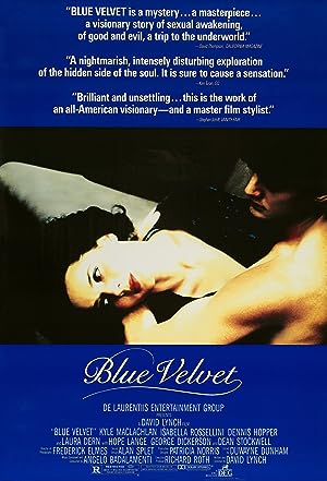 Cover image of the movie Blue Velvet (1986)