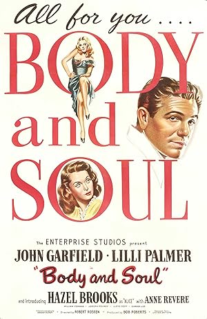 Cover image of the movie Body and Soul (1947)