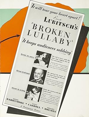 Cover image of the movie Broken Lullaby (1932)