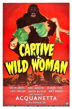 Cover image of the movie Captive Wild Woman (1943)