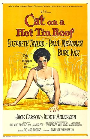Cover image of the movie Cat on a Hot Tin Roof (1958)