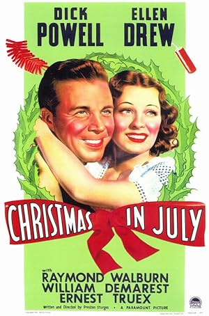 Cover image of the movie Christmas in July (1940)