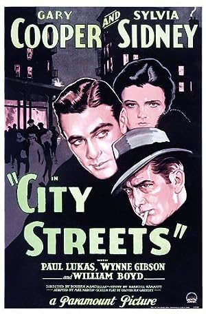 Cover image of the movie City Streets (1931)