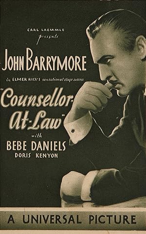 Cover image of the movie Counsellor at Law (1933)