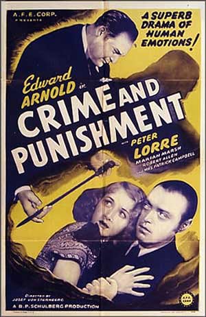 Cover image of the movie Crime and Punishment (1935)