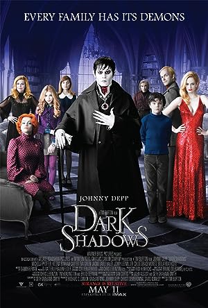 Cover image of the movie Dark Shadows (2012)