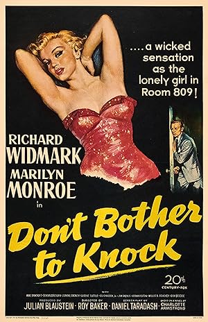 Cover image of the movie Don't Bother to Knock (1952)