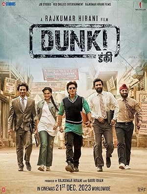 Cover image of the movie Dunki (2023)