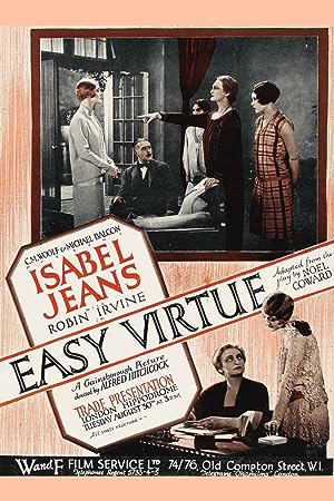 Cover image of the movie Easy Virtue (1927)