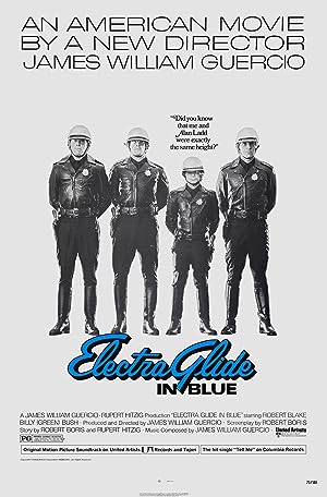 Cover image of the movie Electra Glide in Blue (1973)