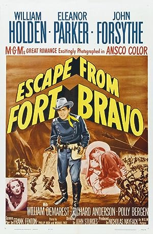 Cover image of the movie Escape from Fort Bravo (1953)