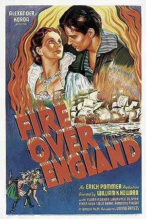 Cover image of the movie Fire Over England (1937)
