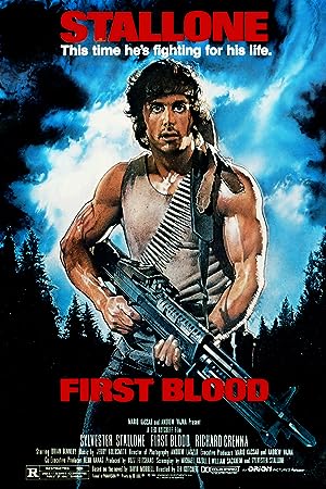 Cover image of the movie First Blood (1982)