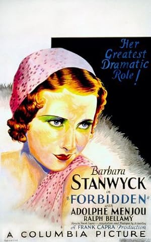 Cover image of the movie Forbidden (1932)