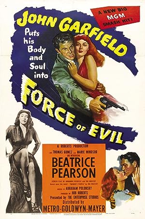 Cover image of the movie Force of Evil (1948)