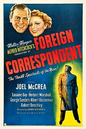 Cover image of the movie Foreign Correspondent (1940)