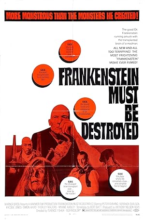 Cover image of the movie Frankenstein Must Be Destroyed (1969)
