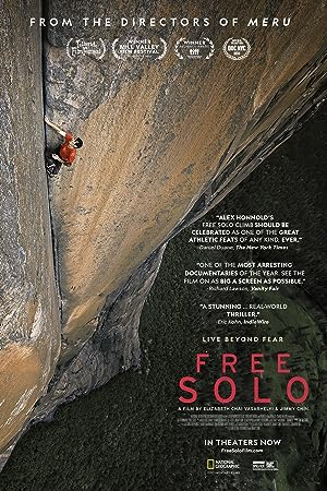 Cover image of the movie Free Solo (2018)