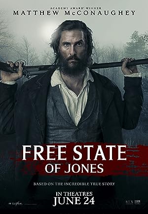 Cover image of the movie Free State of Jones (2016)
