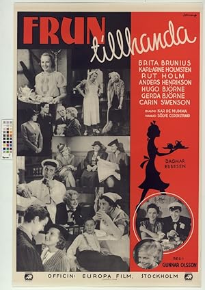 Cover image of the movie Frun tillhanda (1939)