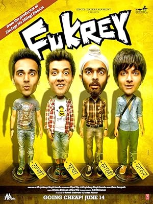 Cover image of the movie Fukrey (2013)
