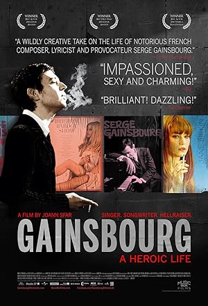 Cover image of the movie Gainsbourg: A Heroic Life (2010)
