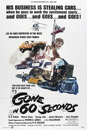 Cover image of the movie Gone in 60 Seconds (1974)