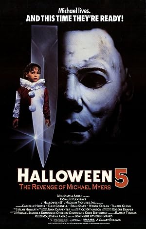 Cover image of the movie Halloween 5: The Revenge of Michael Myers (1989)