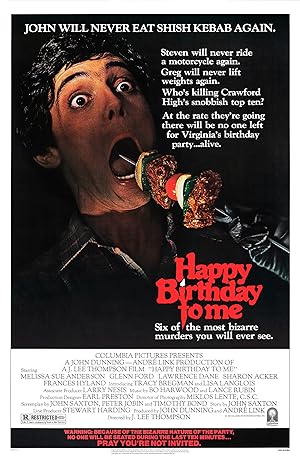 Cover image of the movie Happy Birthday to Me (1981)