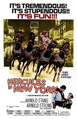 Cover image of the movie Hercules in New York (1970)